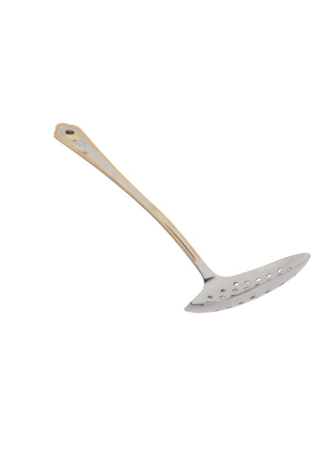 B&D Kitchen Skimmer – Stainless Steel Straining & Skimming Spoon for Cooking - Image 1